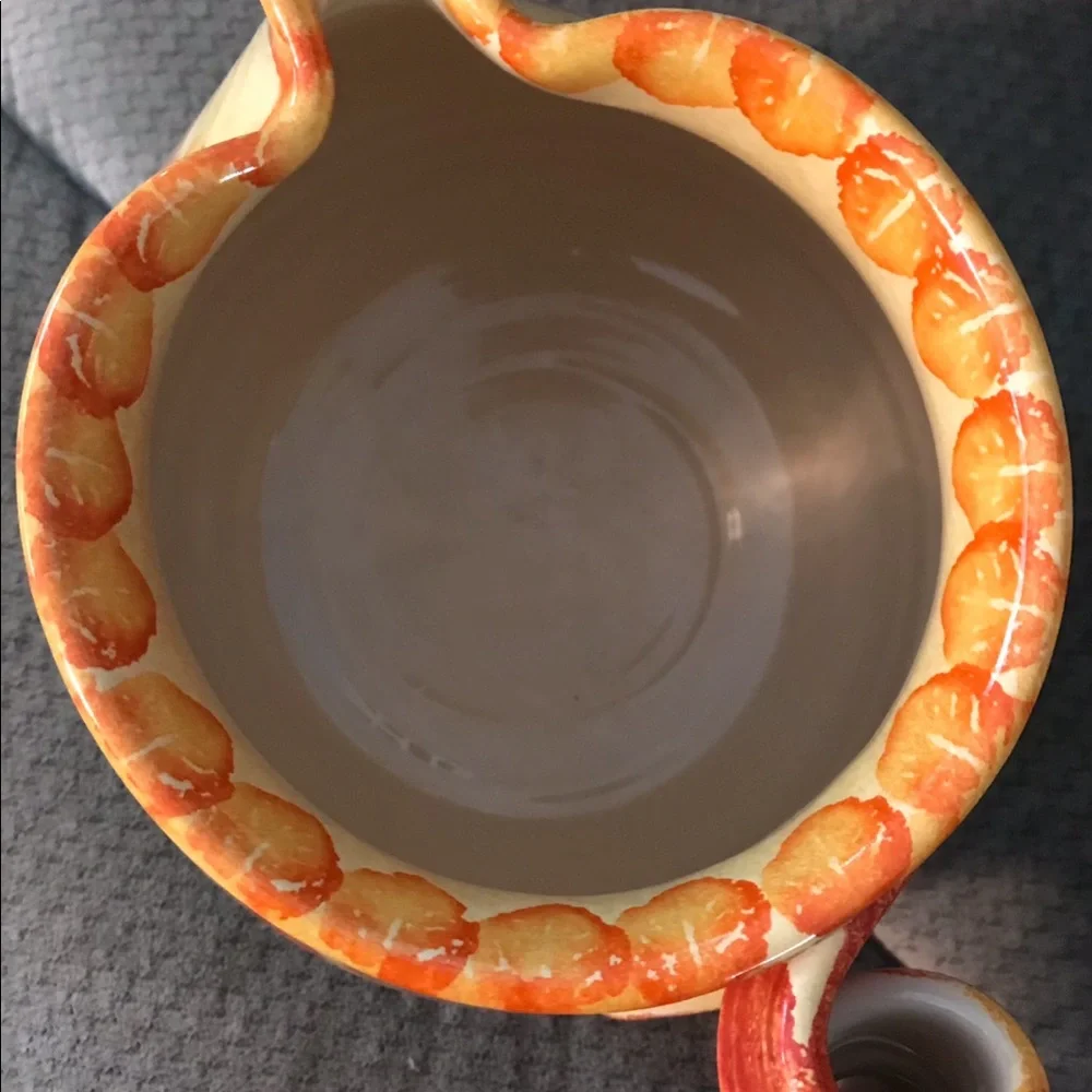 Gorgeous large hand painted pitcher. - Picture 3 of 4
